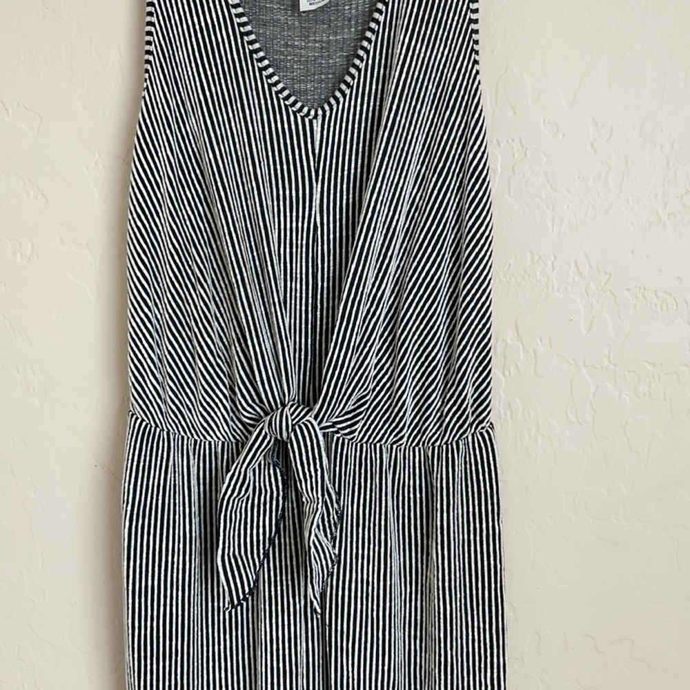 Black & White Striped Romper